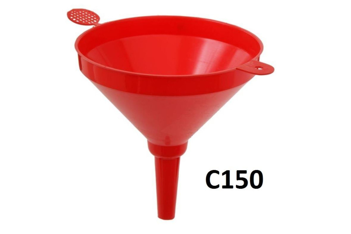 2-Pack Polypropylene Powder Funnels - 150mm Large Bore Funnels For Powders & Viscous Liquids