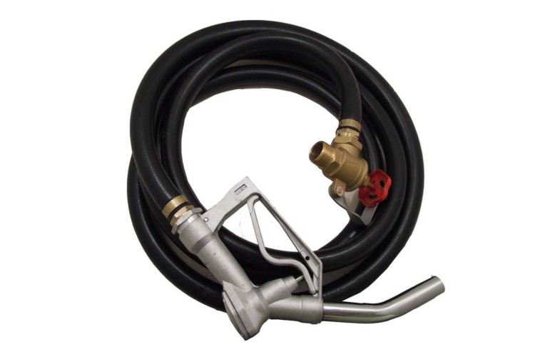 4 METRES X 1 INCH GRAVITY FEED DIESEL  HOSE AND FITTINGS (DIESEL)