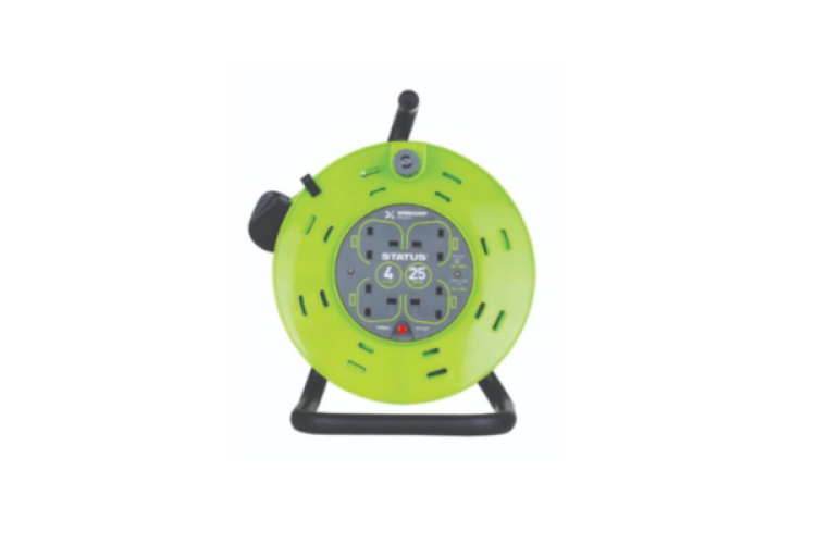 25MTR 13AMP CABLE REEL 4 SOCKETS (STATUS)