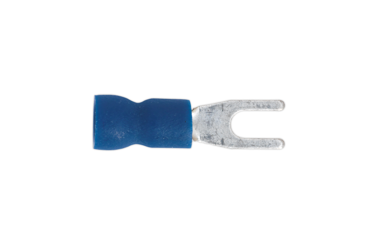 3.7MM FORK TERMINAL (BLUE) (100 PK)