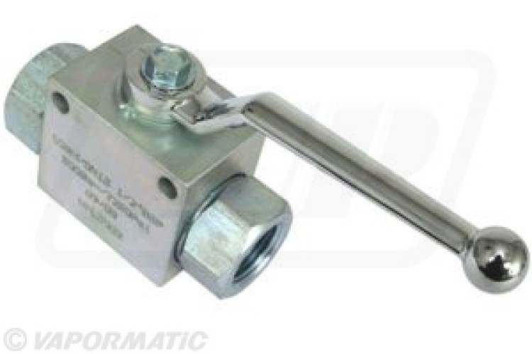  3/8 HYDRAULIC SHUT OFF VALVE (1 X INLET 1 X OUTLET WITH SHUT OFF)