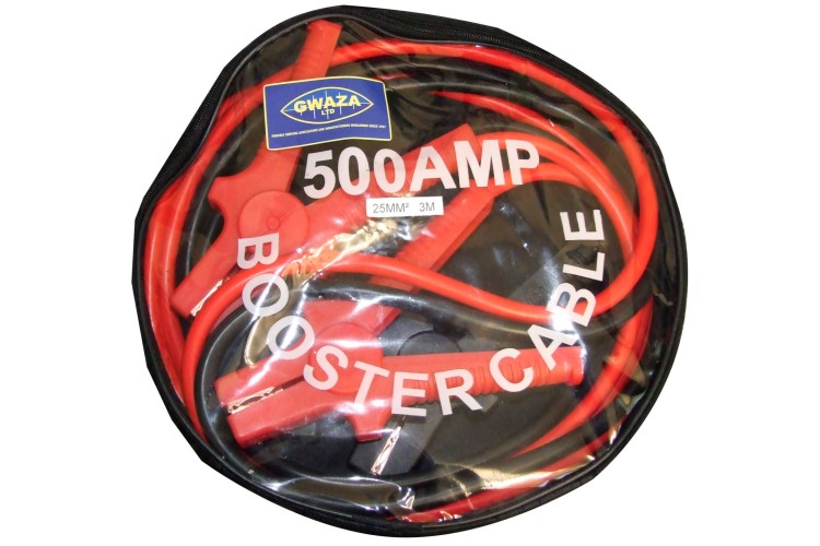 3M x 25MM CABLE BOOSTER JUMP LEAD SET (500AMP)