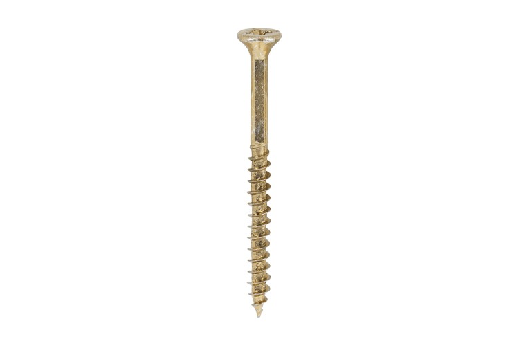 4.0 x 50MM VELOCITY SCREW (PZ2) (COUNTERSUNK) (YELLOW ZINC) 