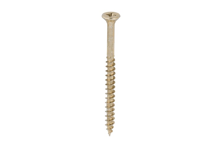 4.5 x 60MM VELOCITY SCREW (PZ2) (COUNTERSUNK) (YELLOW ZINC) 