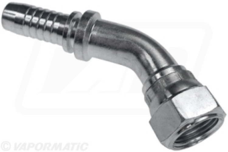 45 DEGREE SWEPT ELBOW INSERT 13/16 ORFS FEMALE X 3/4 HOSE