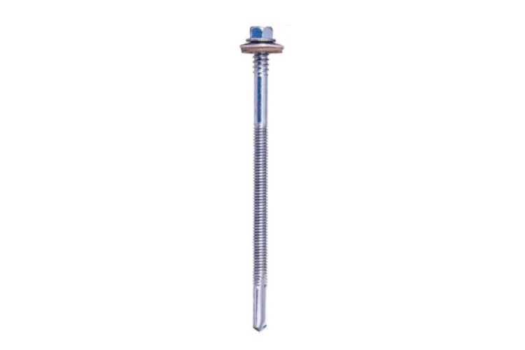 5.5 X 105MM SELF DRILLING COMPOSITE SCREW (HEAVY SECTION) (EDPM) (GALV) (100PK)