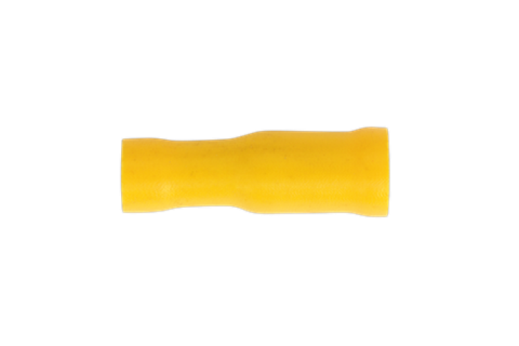 5MM FEMALE BULLET TERMINAL (YELLOW) (100 PK)