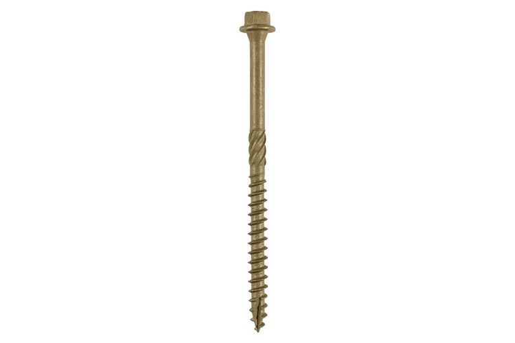 6.7 X 100MM TIMBER FRAME SCREW (HEX) (GREEN) (50PK)