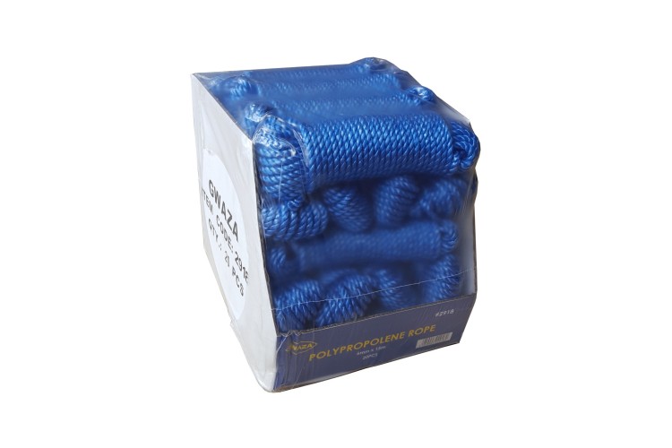 6MM X 15 METRES BLUE POLY ROPE 