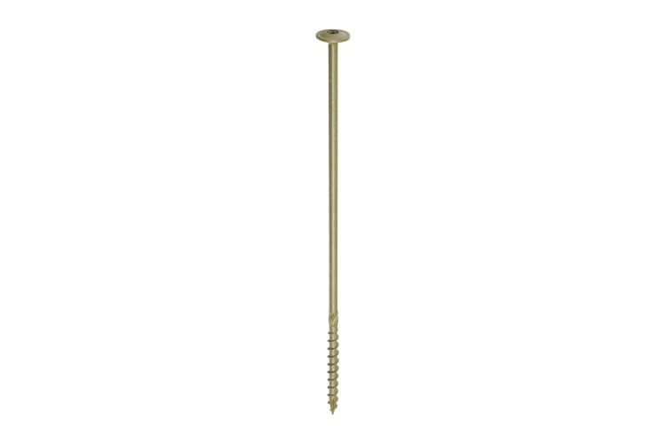 8.0 x 275 TIMBER FRAME CONSTRUCTION & LANDSCAPING SCREWS (WAFER) (GREEN ORGANIC)