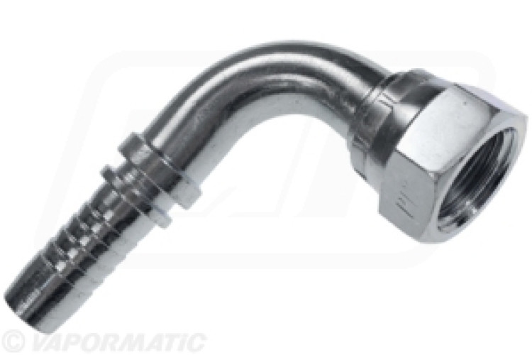 90 DEGREE SWEPT ELBOW INSERT 13/16 ORFS FEMALE X 3/4 HOSE