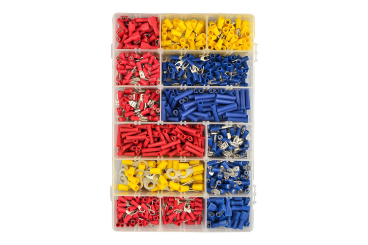 Assortment of Popular Pre-Insulated Crimp Terminals (1000PK)