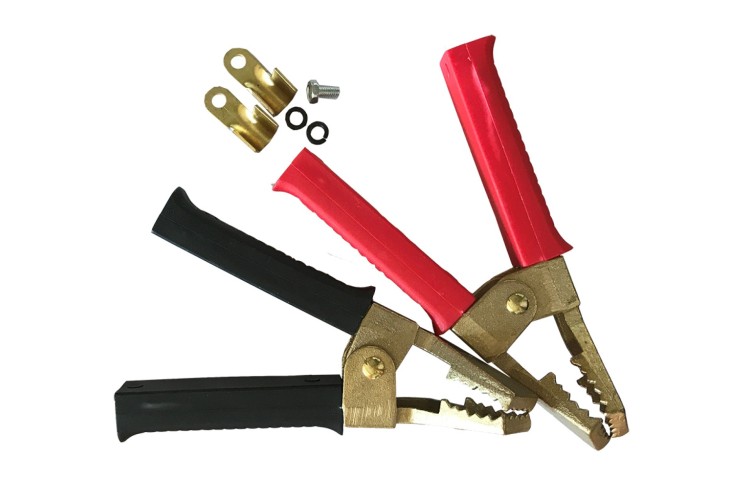 BOOSTER CABLE CLAMP SET (PAIR) (ANGLED) (500A) 