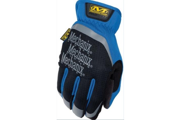 FAST FIT MECHANIX GLOVE (BLUE) (LARGE)