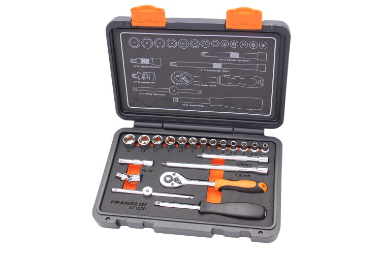 Franklin XF 20 pce 6 pt Socket Set 1/4