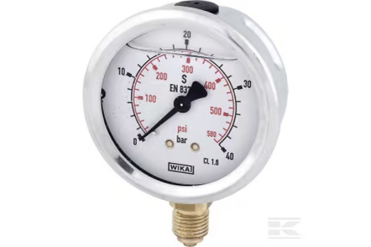 GLYCERINE PRESSURE GAUGE (63MM) (1/4 THREAD) (40 BAR)