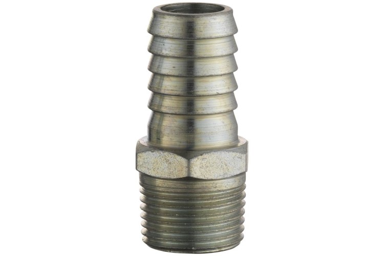 Hose Tail 12.7mm (1/2) i/d Hose to Male Thread R 3/8 