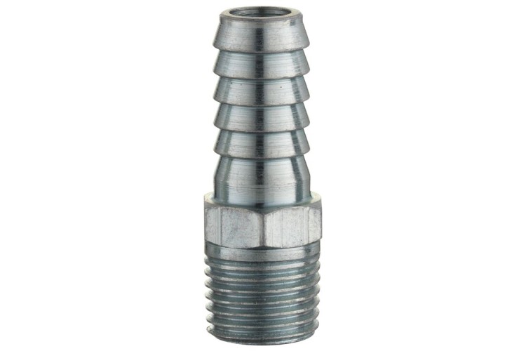 Hose Tail 9.5mm (3/8) i/d Hose to Male Thread R 1/4 