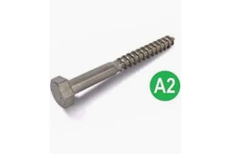 M10 X 120MM COACH SCREW (A2)
