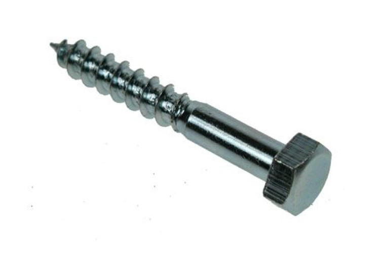 M12 X 60MM COACH SCREW (ZINC)