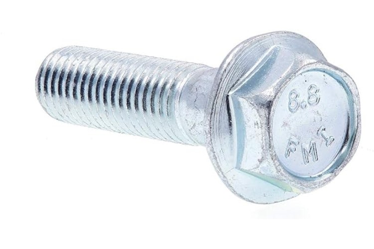 M8 X 50MM FLANGE HEX BOLT (8.8) (ZINC) (SERRATED)