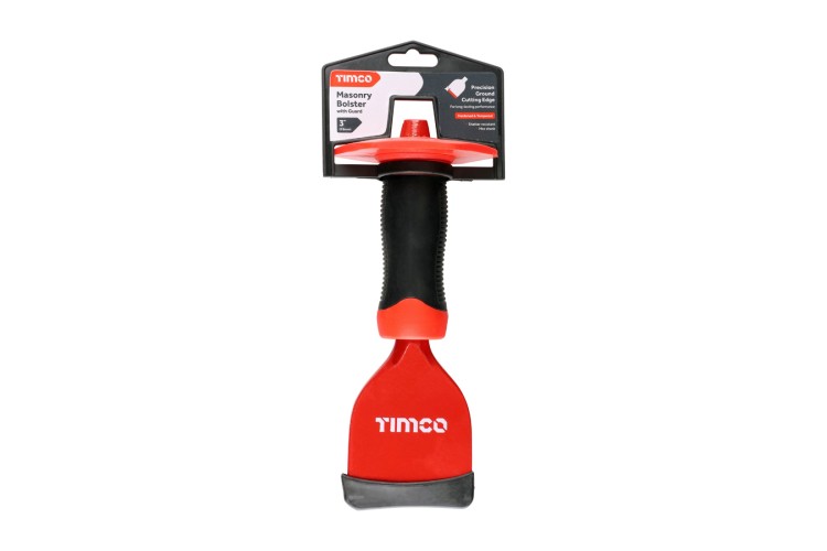 Masonry Bolster  chisel with Guard 3 x 8 1/2