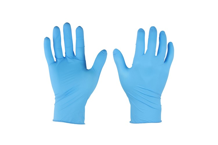 NITRILE GLOVES (BLUE) (100 BOX)