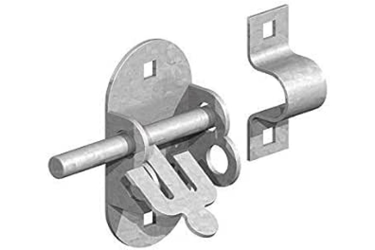 OVAL PAD BOLT (4 INCH) (ZINC)
