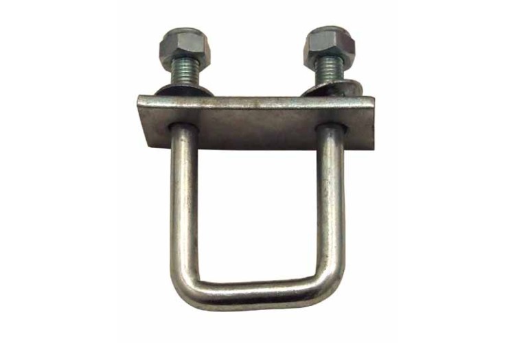 U BOLT (132 X 50 X 102MM (SQUARE) (10MM) (SELF COLOUR) (WITH STRENGTH BAR)) 