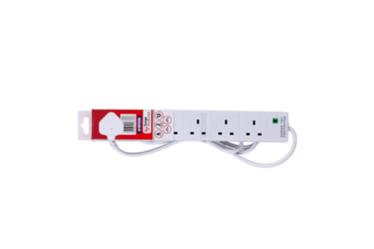 STATUS 2M 6 GANG EXTENSION LEAD