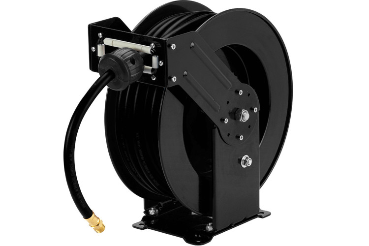 STEEL HOSE REEL AIR HOSE DUAL ARM (15 METRES) (3/8