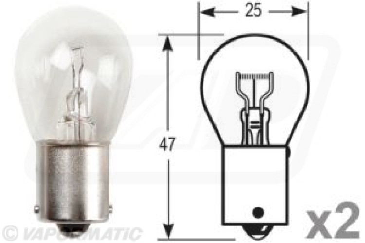 STOP/FLASHER BULB 12V (21W) (2 PK)