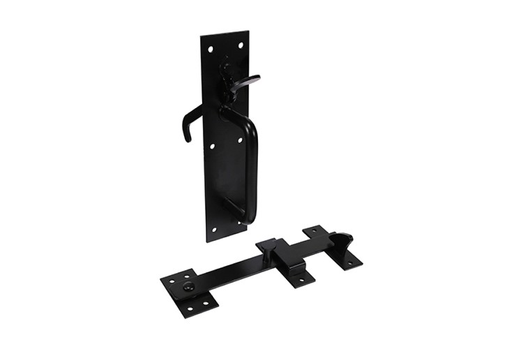 SUFFOLK LATCH SET (219 X 50MM) (BLACK)